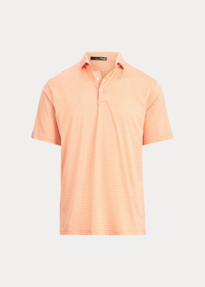 Polos Ralph Lauren Hombre Naranjas / Blancos - Classic Fit Performance - IGSMB7856